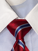 Brooks Brothers 346 Silk Striped  silk Tie Red Navy 58x3.75. Made in USA - $14.84