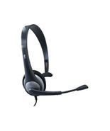 CYBER ACOUSTICS AC-104 AC-104 MONO HEADSET WITH BOOM MIC LEATHERETTE SIN... - $39.14