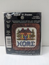 NMI Stitch &#39;N Frame &quot;Home&quot; Counted Cross Stitch Kit with Frame #1475 Ships Free - £7.00 GBP
