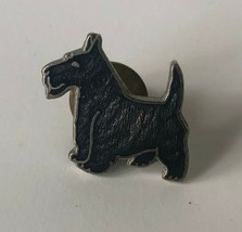 Vintage Mafco Enamel Dog Pin Terrier Scottish Brooch Metal .75&quot;  - £7.99 GBP