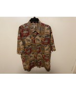 RARE Tori Richard hawaiian floral koi turtles Men XL Shirt Camp short sl... - $902.45 MXN