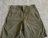 Hollister Shorts Mens Size 32 Green Distressed Grunge Cargo Button Vinta... - $18.69
