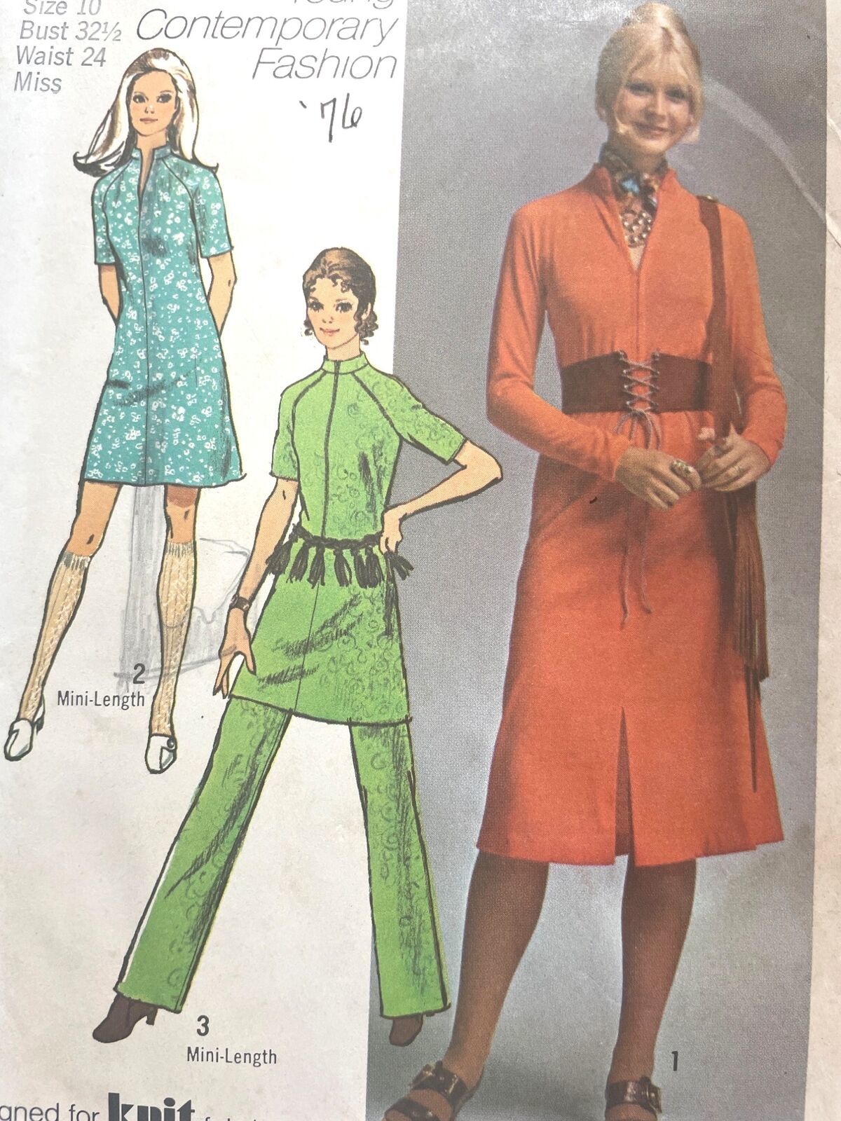 Primary image for Simplicity Sewing Pattern 9155 Pants Dress KNITS Misses Size 10