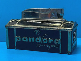 Vtg 1950&#39;s Pandora Lingerie 25 Years Chic Lingerie SMO Refillable Table Lighter - £79.88 GBP