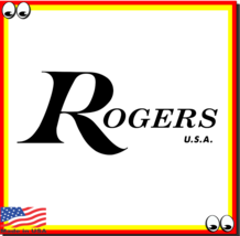Rogers USA Drums Vinyl cut decal  logo sticker for bass drum - £3.95 GBP