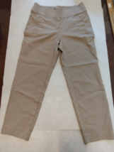 Apt 9 Women Beige Casual Straight Leg Flat Front Pants Size 6 EUC - €6,87 EUR