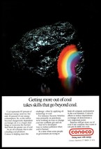 1979 Conoco Beyond Coal Rainbow Color Vintage Print Ad Friends of Coal Wall Art - £8.20 GBP