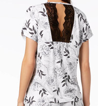 allbrand365 designer Womens Lace Cutout At Back Top Size Small, Carnation Sktch - £19.95 GBP