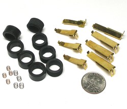 24pc 1977 Ideal Tcr Mk 1 &amp; 2 Steel Wheel Slot Less Car Tune Up Kit Pick Up Tires - £31.95 GBP