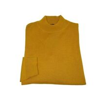 Men PRINCELY Italian Wool Blend Pullover Mock Slim 84001-00 K.Sari Gold 215 image 2