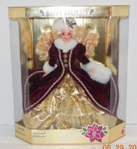 1996 Happy Holidays Barbie Doll Collectors Edition RARE HTF Mattel - $33.47