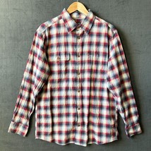 Orvis Plaid Crushed Herringbone Active Fit Shirt Long Sleeve - Men&#39;s Size M - $25.60