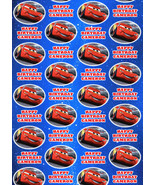 LIGHTNING MCQUEEN Personalised Gift Wrap - Disney&#39;s Cars Wrapping Paper - $100.79 MXN