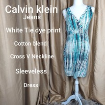 Calvin Klien Jeans tie dye print cotton dress Size S - £7.81 GBP
