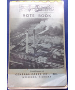 Vintage Centrainne Note Book Central Paper Co Muskegon MI - $74.63 MXN