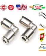1/2&quot; Stainless Steel Elbow Push Connectors - Durable 2-Pack Air Line Fit... - $455.80 MXN