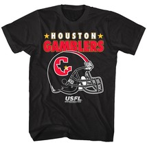 USFL Houston Gamblers Helmet Men&#39;s T Shirt - £18.44 GBP+