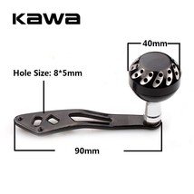 Kawa New Fishing Reel Handle  Alloy Material Wheel er Length 90mm Hole Size 8*5m - £55.33 GBP
