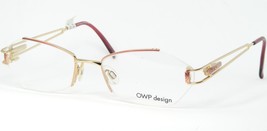 Owp Design Mod. 1628 360 Gold /ROSE Eyeglasses Glasses Frame 53-18-135mm Germany - £78.19 GBP