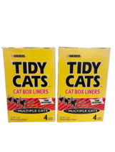 (2) Purina Tidy Cats Tear Resistant Cat Litter Box Liners 8 Liners Total... - $37.68