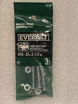 Everbilt Machine Screws 3 PK #10 32X2-1/2" Round Head Combo *NEW* fff1 - $7.99