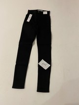 TopShop che Tiene Potenza Skinny Gamba Jeans IN Nero UK 6 W25 L32 (ph8) - £27.25 GBP