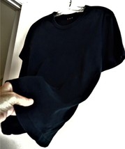 Ladies Top Size S by Three Dots - Refined Jersey T shirt - Black S/S Tee EUC - £10.74 GBP