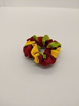 African Flower Print Chiffon Scrunchies Elastic Hair Ties Ponytail Holder - £4.38 GBP
