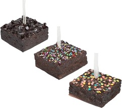 Brownies With Sprinkles Ornaments | Set of 3 | Kurt Adler - £16.34 GBP