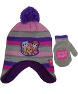 PAW PATROL Girls Hat and Mitten Gloves SET Winter Nickelodeon Fun NEW WI... - £10.89 GBP