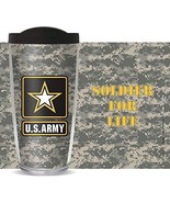 US Army Star Logo - Soldier for Life 16 Oz Traveler Tumbler Drinking Cup... - $22.97