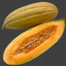 25 Banana Melon Seeds Nongmo Heirloom Fresh Cantaloupe - $10.49
