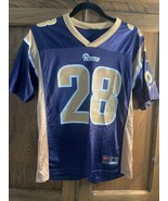 Marshall Faulk #28 St. Louis Rams NFL Jersey Youth M Nike NFL Blue - $35.00