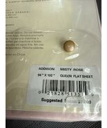 Ralph Lauren Addison Misty Rose Queen Flat Sheet 94x102 New Vintage - $69.25