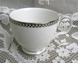 Old Vintage Noritake Cellini Platinum 3&quot; Footed Cup Pattern 7980 Discont... - $8.90