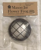 Rustic Brown Wedding Mason Jar Flower Frog Lid For Mason &amp; Ball Jars Free Ship - £6.60 GBP