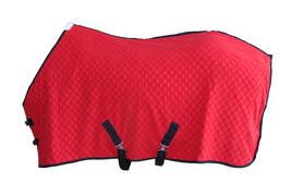 62&quot; Horse Exercise Sheet Polar FLEECE COOLER Blanket Red Wicks Moisture ... - $527.12 MXN