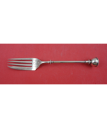 George Sharp Coin Silver Salad Fork 3-D finial Bright-Cut 6 5/8&quot; - $6,700.21 MXN