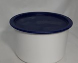 Vintage Tupperware One Touch White Canister #2709 w/ Dark Blue Lid Seal,... - $13.58
