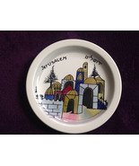 Jerusalem Hebrew Hand Painted Israel 9 1/4&quot; Decorative Display Plate - $474.60 MXN