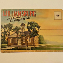 Williamsburg Virginia Vintage Postcard Set 1939 Accordion Design - £15.26 GBP