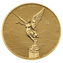 2018 1/2 OZ 999 Oro Fino México Libertad Reverso Prueba Bajo Acuñación 1000 - £2,059.51 GBP