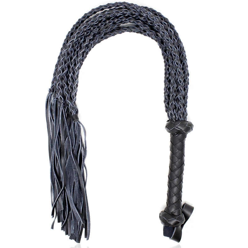House Home Genuine Leather Hand Made Horsewhip,Real Cowhide Horse Riding Whip wi - £50.91 GBP