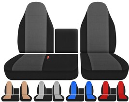 Truck seat covers Fits 2016-2023 Chevy LCF 3500/4500/5500  40/60 seat W/console - $109.99