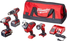 Hammer Drill, Impact Driver, Reciprocating Saw, And Work Light Are All Included - $484.97