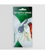 Stainless Steel Key Style Beverage Glass Bottle Opener Keychain Bar Tool - $91.54 MXN