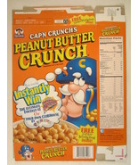 Empty QUAKER Cereal Box CAP&#39;N CRUNCH Peanut 2001 ISLANDS OF ADVENTURE [G... - £3.76 GBP
