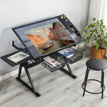 Lifesky Adjustable Drafting Table For Artists - Drawing Table With Storage For - $262.99