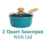 Pioneer Woman ~ TEAL Speckle ~ 2 Qt. Saucepan w/Lid ~ Nonstick Coating - $51.25 CAD