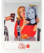 THINGS GO BETTER WITH COKE - COCA-COLA - 1964 Vintage Print Ad - $9.88